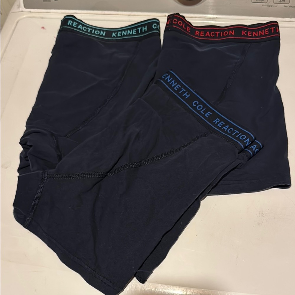 Kenneth Cole Reaction Navy Boxer Briefs - 3 Pack